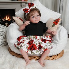 18" Real Life Reborn Baby Dolls Vinyl Silicone Newborn Girl Doll Christmas Gifts