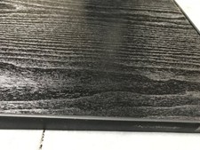 BLACK WOOD TABLE & BLACK TRIM + FOLDING LEG KIT - Caravan/Campervan