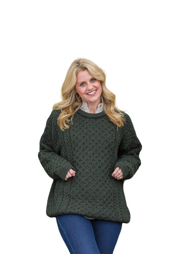 Ladies sweater 100 wool irish - sweater, 100%