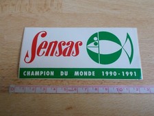 FISHING STICKER - SENSAS - WORLD CHAMPION 1990-1991