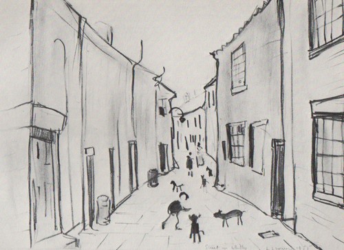 Lowry pencil drawing - s,