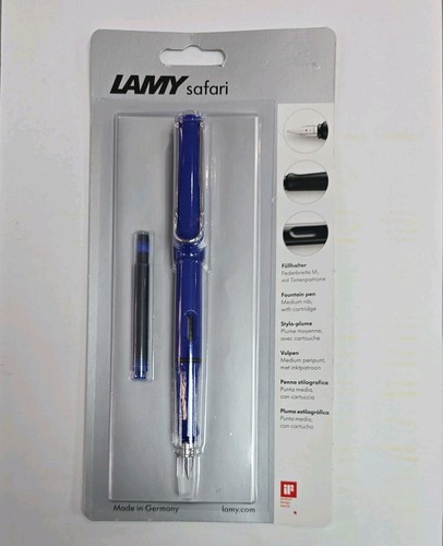 Lamy blue safari fountain pen - lamy,