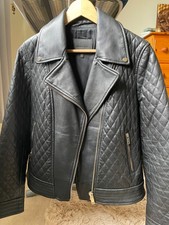 Stylish black leather jacket 