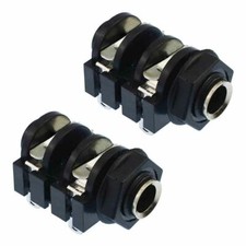 2 x 6.35mm 2 Pole Mono Jack