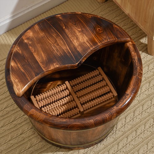 Foot spa pedicure wooden wet - wooden,
