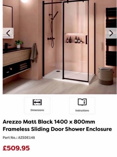 Arezzo shower enclosure no - arezzo,