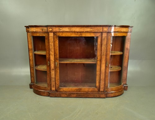 Victorian walnut credenza - walnut,