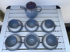 DENBY STORM Grey Plum  Tea Set