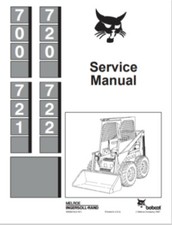 BOBCAT 700, 720, 721, 722 SKID STEER WORKSHOP ON USB
