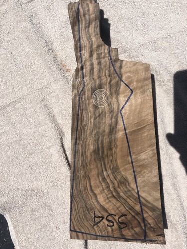 Turkish walnut gunstock blank - gunstock,