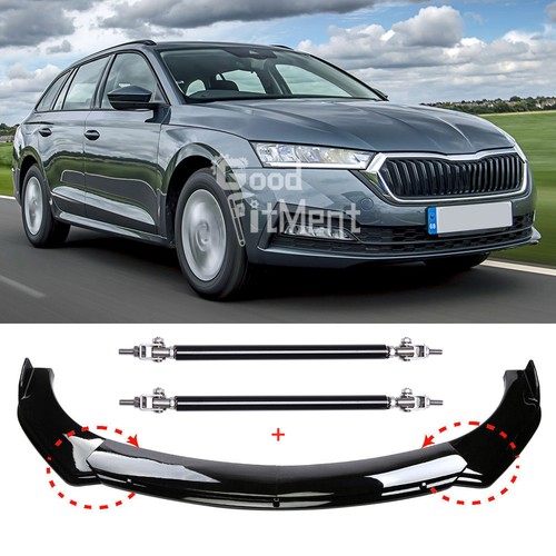 Glossy black front bumper - glossy, lip