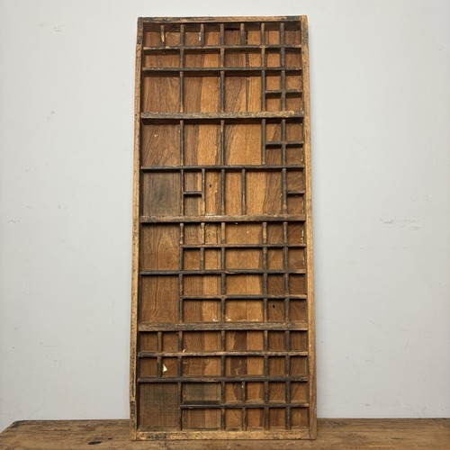 Vintage wooden printers tray - wooden,