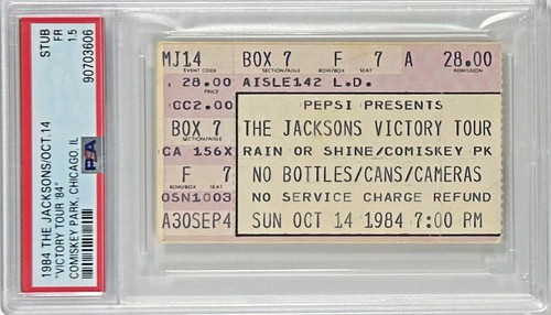 Michael jackson ticket - jackson,