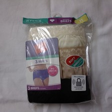 Hanes Briefs Women's 11 Nylon Multicolor 3pk 2017