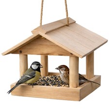 Hanging Wooden Bird Table