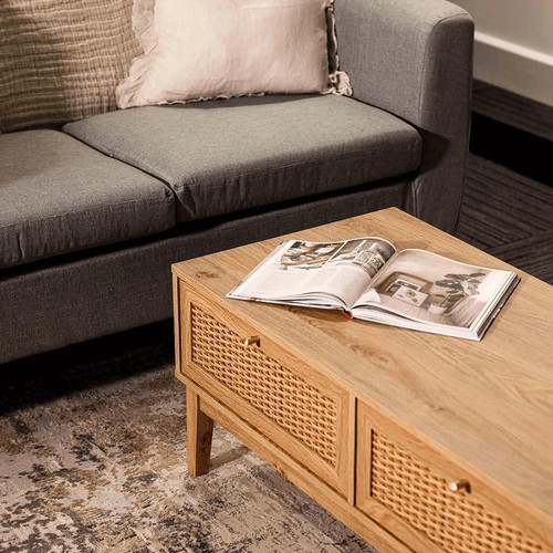 Bordeaux rattan oak coffee - oak,