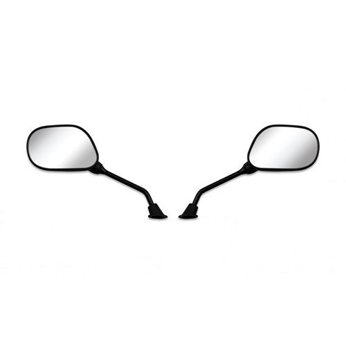 Mirrors 8mm black rectangle - mirrors,