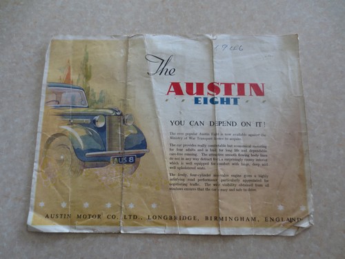 Original 1940s austin eight - original,