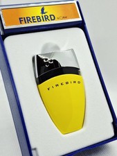 Vintage Retro Colibri Firebird Cigarette Lighter Original Case Working Order 