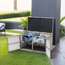 Patio Rattan Storage Container