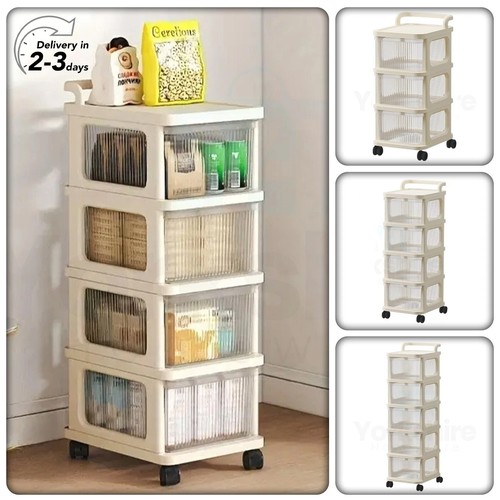 Plastic drawer storage trolley - plastic,