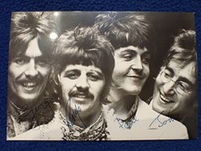 Orig Beatles U.K. 1967 Glossy Autopen “Signed” Photograph U.K. Fan Club HTF Rare