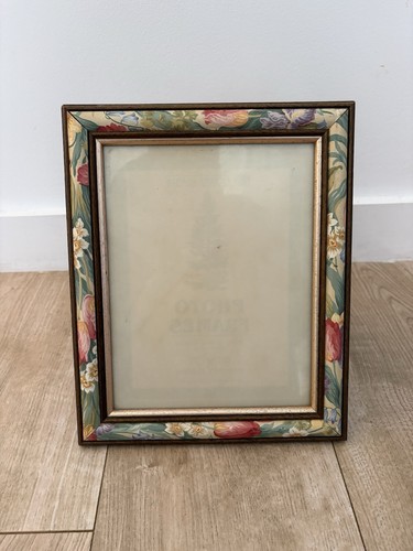Vintage floral picture frame - vintage,