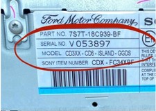 Ford  Radio Code  For Any Ford