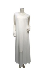 Quality sleeveless Nida abaya  Inner Slip Maxi Dress Kaftan White - Size 56