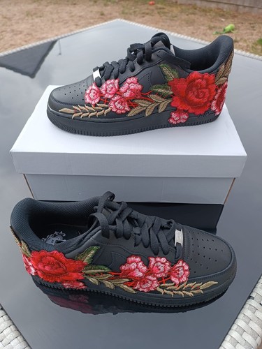 Air force custom black shoes - air,