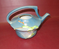 Vintage Roseville USA 1TP Art Pottery Blue Snowberry Teapot Handle As-Is No Lid