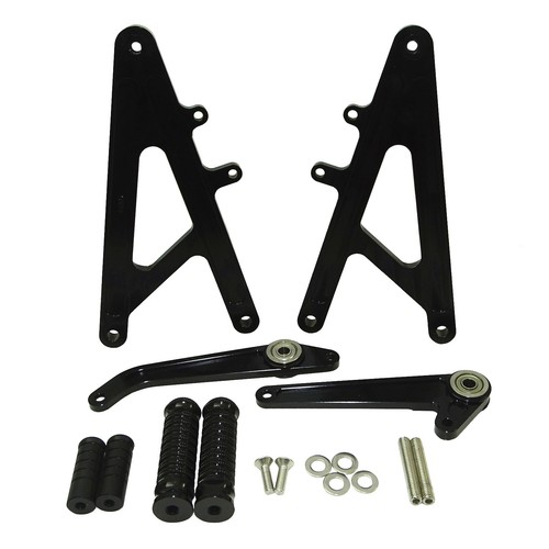 Black rearset footrests foot - rearset,