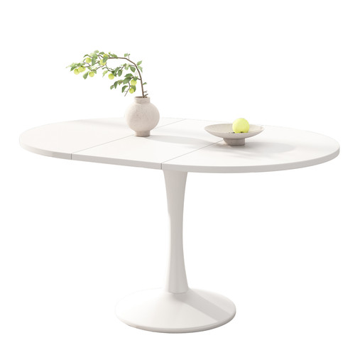 Extendable round oval dining - round/oval,