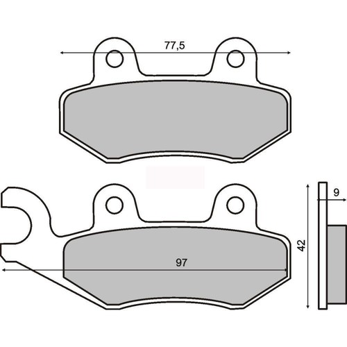 Front brake pads yamaha - front, dt