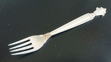 Georg Jensen Acanthus fork, 1930s mark,Sterling Silver Denmark