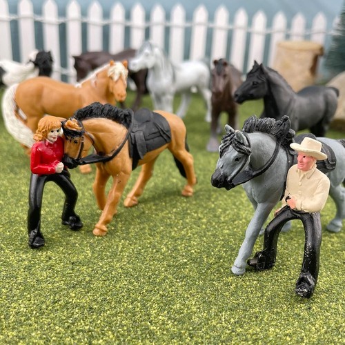 Mini horse cowboy - cowboy, rider