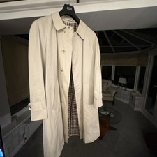 Aquascutum England Gabardine Single Breasted Trench Coat Size M 44