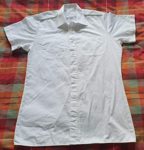 Royal navy white short - short, sleeved
