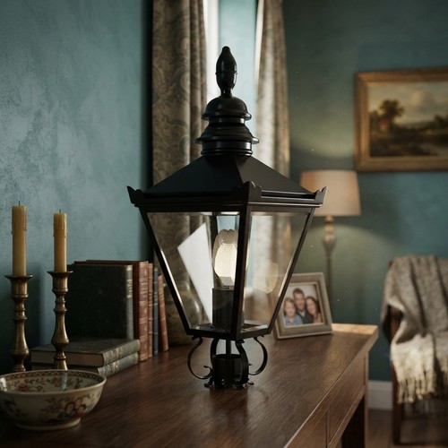 Victorian garden post - victorian, lamp