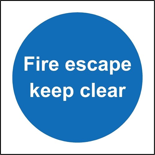 Fire escape keep - door,