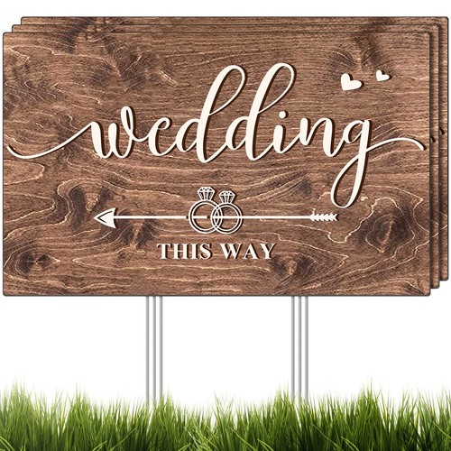 Wedding this way sign - -, pack
