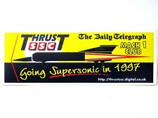 Land Speed Record: Thrust SSC Daily Telegraph / Mach 1 Club 'Supersonic' Sticker