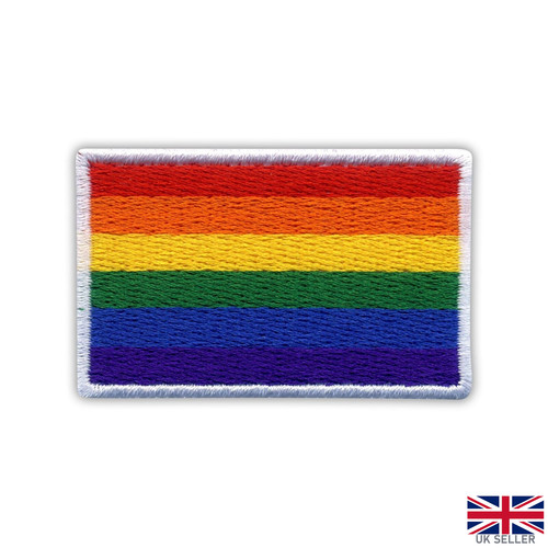 Pride flag embroidered patch - pride,