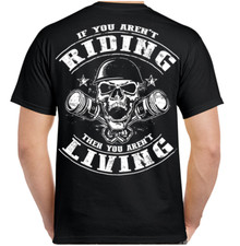 Riding is Living Piston Skull