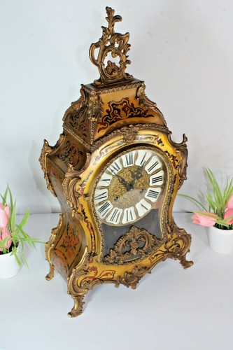 Vintage boulle mantel - vintage, clock