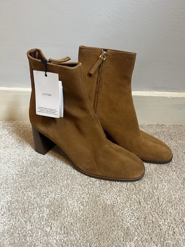 Mango brown suede - heeled, boots