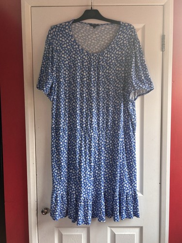 Blue flower dress - blue,