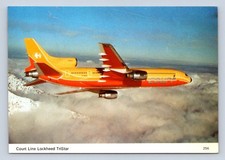 COURT LINE LOCKHEED TRISTAR L-1011 AIRCRAFT POSTCARD AIRLINE AIRPLANE 256