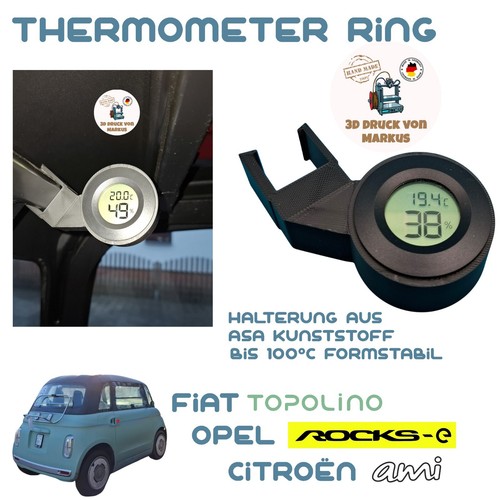Thermometer fiat topolino - thermometer,