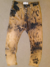 HUMOR SANTIAGO MEN'S DISTRESSED ARC LEG DROP CROTCH JEANS L 26" W30" Halloween?